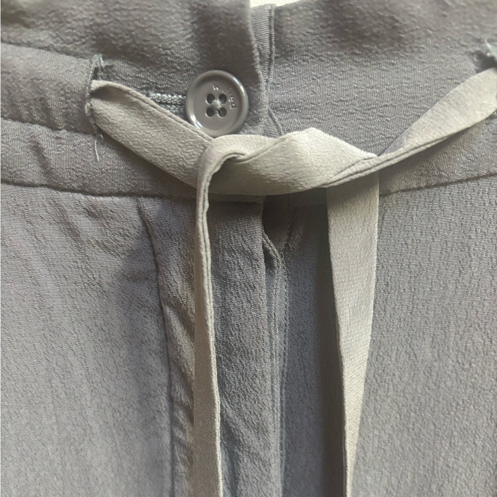 WILFRED ARITZIA ALLANT PANT CROPPED HIGH RISE GRAY LINEN TROUSER JOGGERS SZ SM - Picture 4 of 11